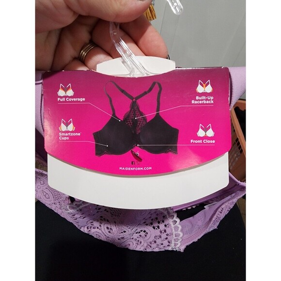 NWT Maidenform One Fabulous Fit Full Coverage Lace Racerback Bra 07112 Size 38D - Picture 8 of 8